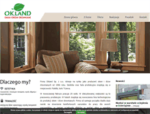 Tablet Screenshot of okland.net.pl
